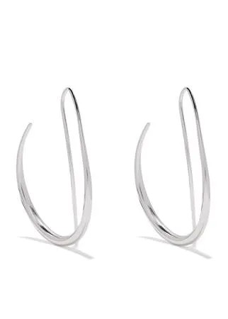 Georg Jensen серебряные серьги-кольца Offspring