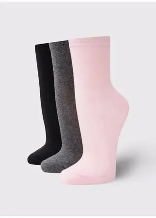Набор носков, 3 пары ТВОЕ A7167 размер ONES, мультицвет, WOMEN