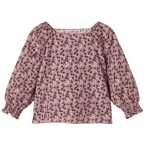 Name it, блузка для девочки, Цвет: серо-розовый, размер: 116
