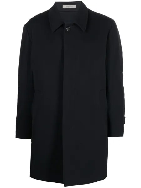 Corneliani однобортное пальто, синий
