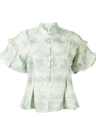 Renli Su жаккардовая блузка с цветочным узором