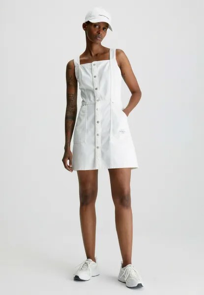 Джинсовое платье Calvin Klein Jeans, белый