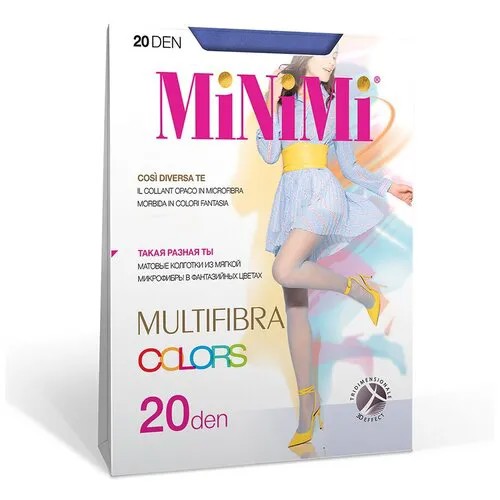 Колготки MiNiMi Multifibra Colors, 20 den, размер 3, синий
