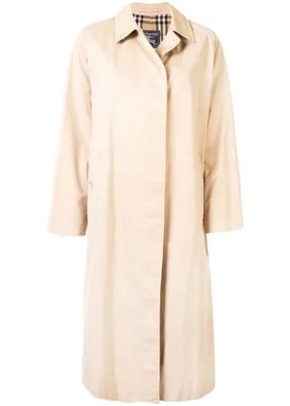 Burberry Pre-Owned однобортный тренч