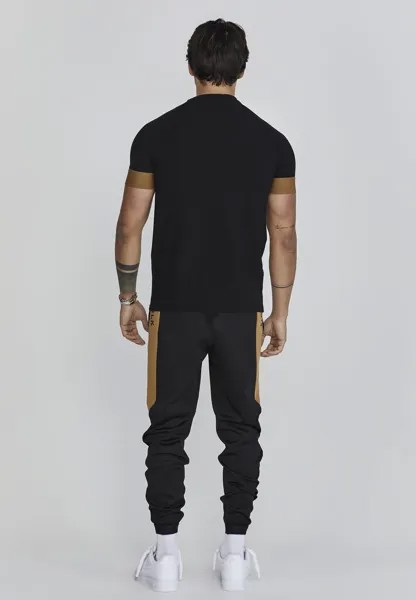 Брюки тренировочного костюма Muscle Fit Joggers SIKSILK, черные