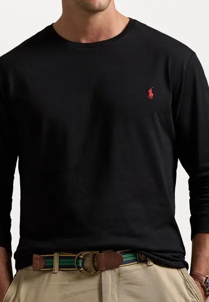 Топ с длинными рукавами CLASSIC FIT JERSEY LONG SLEEVE T-SHIRT Ralph Lauren, черный