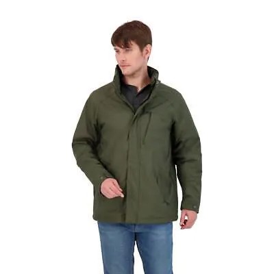IZOD Куртка средней плотности на флисовой подкладке Водонепроницаемая мужская куртка