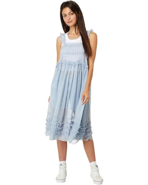 Платье Free People Moon Phase Midi, цвет Morning Haze