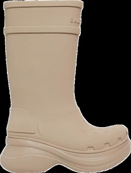 Ботинки Crocs x Balenciaga Clog Boot 2.0 Beige, коричневый
