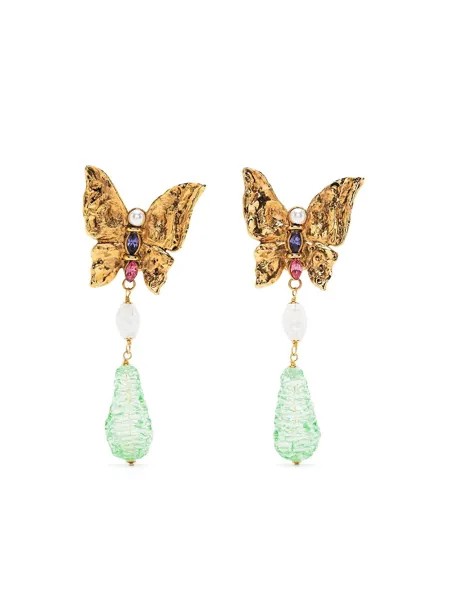 Yves Saint Laurent Pre-Owned серьги-клипсы Rive Gauche