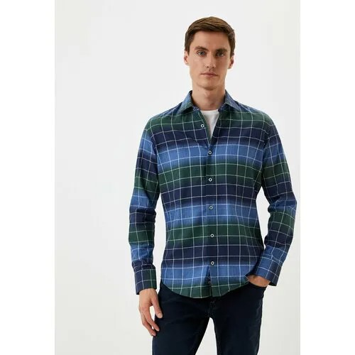 Рубашка BAWER, размер M, зеленый, голубой