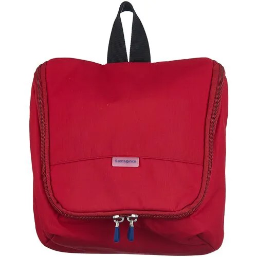 Несессер Samsonite на молнии, 10х22х23 см, ручки для переноски, крючок для подвешивания, CO1-00073, красный
