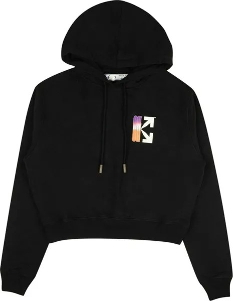 Худи Off-White Gradient Hoodie 'Black Multicolor', черный