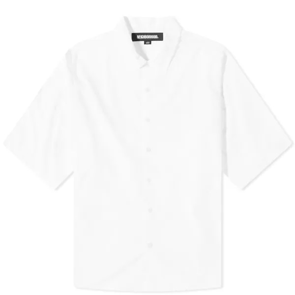 Рубашка с короткими рукавами и логотипом Neighborhood Dolmansleeve, белый