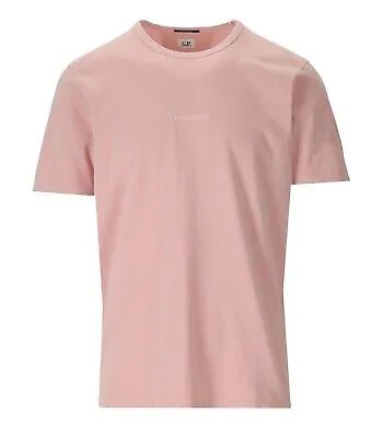 Cp Company Jersey 24/1 Resist окрашенная розовая футболка для мужчин