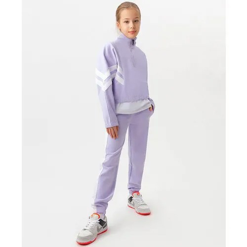 Брюки спортивные Button Blue, размер 152, фиолетовый