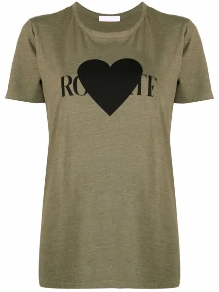 Rodarte футболка с принтом Rohearte