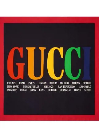 Gucci платок с принтом 'Gucci Cities'