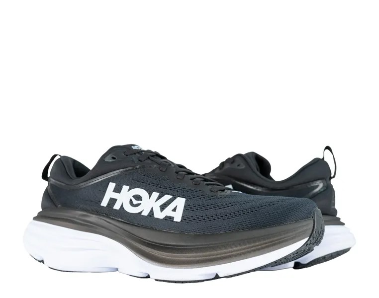 Мужские кроссовки Hoka Bondi 8 1123202-BWHT Черный Белый, черный