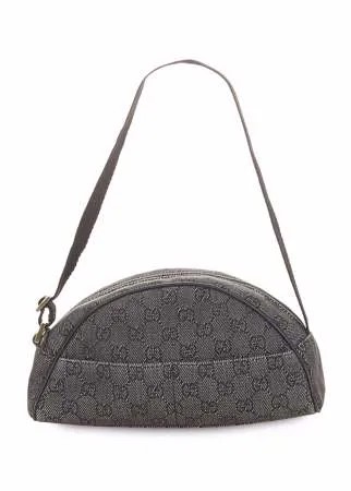 Gucci Pre-Owned джинсовая сумка на плечо с логотипом GG