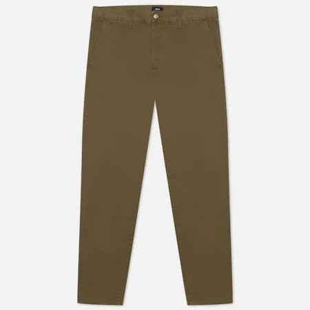 Мужские брюки Edwin Regular Chino, цвет оливковый, размер 28