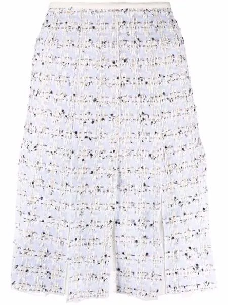 Giambattista Valli high-waisted tweed straight skirt