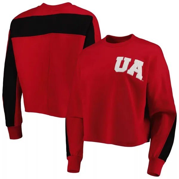 Женский пуловер с цветными блоками Gameday Couture Crimson Alabama Crimson Tide Back To Reality, толстовка с цветными блоками