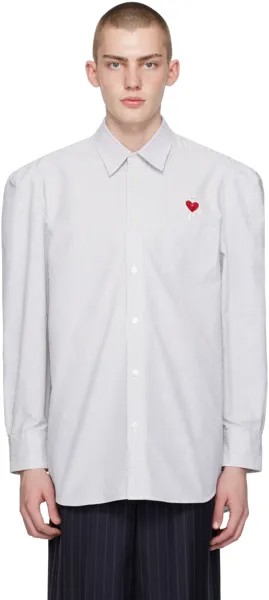 Белая рубашка с плечами в виде робота Doublet, цвет White/Black