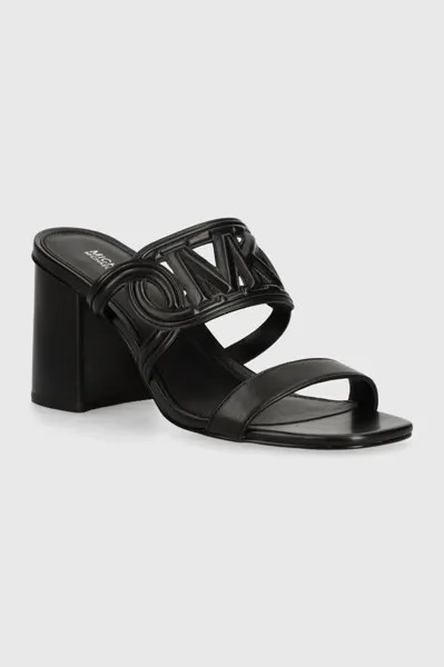 Кожаные тапочки Alma Michael Michael Kors, черный