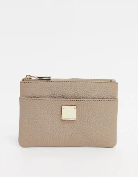 Коричневый кожаный кошелек Paul Costelloe