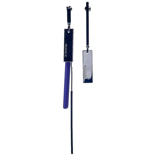 Серьги Nuance, Nuance, асимм., цепи, пластины, NFN-1911-033 фиолетовый