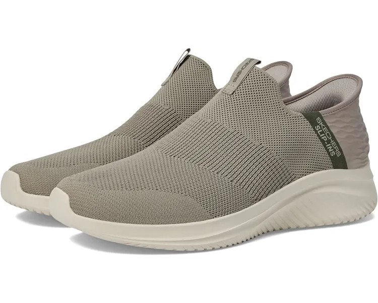 Кроссовки SKECHERS Ultra Flex 3.0 Viewpoint Hands Free Slip-Ins, цвет Taupe/Olive
