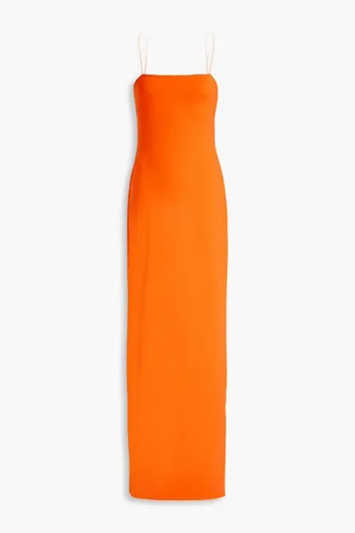 Платье макси Nelle из джерси с вырезами Alice + Olivia, ярко оранжевый