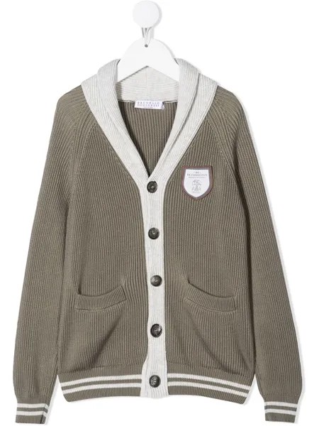 Brunello Cucinelli Kids кардиган с вышитым логотипом