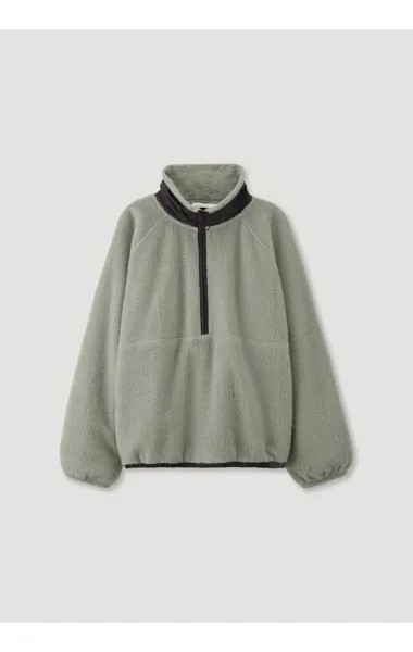 Спортивная толстовка Hessnatur Fleece-Troyer, цвет seegras