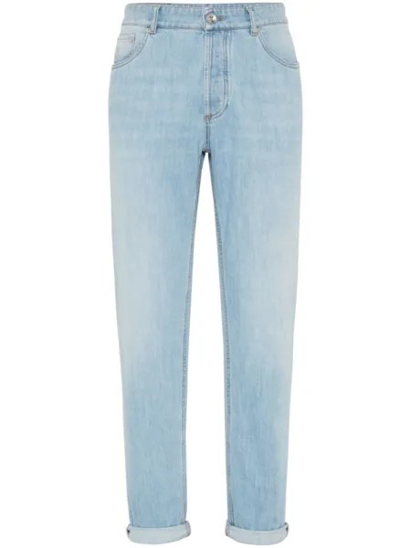 Brunello Cucinelli узкие джинсы, синий