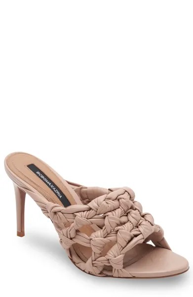 КОЖАНЫЕ МУЛИ-МЮЛИ DORI PALOMINO С ЗАВЯЗКАМИ BCBGMAXAZRIA