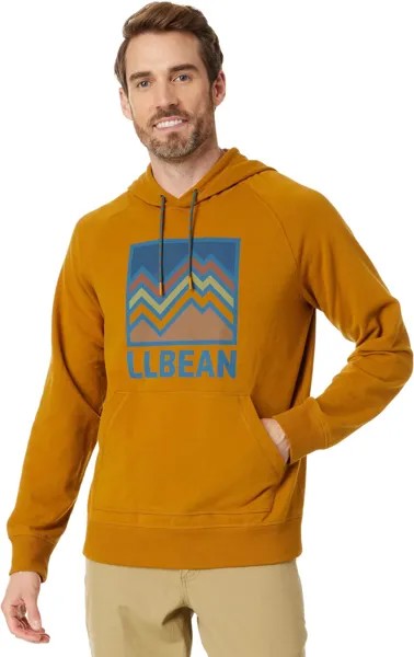 Толстовка с рисунком Camp Regular L.L.Bean, цвет Dark Bronze/Linear Mountains