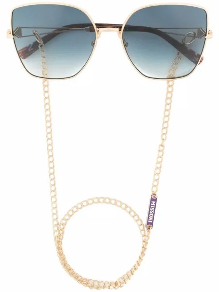 MISSONI EYEWEAR oversize cat-eye sunglasses