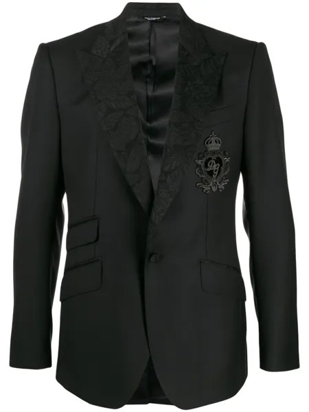 Dolce & Gabbana пиджак-смокинг DNA Sicily, черный