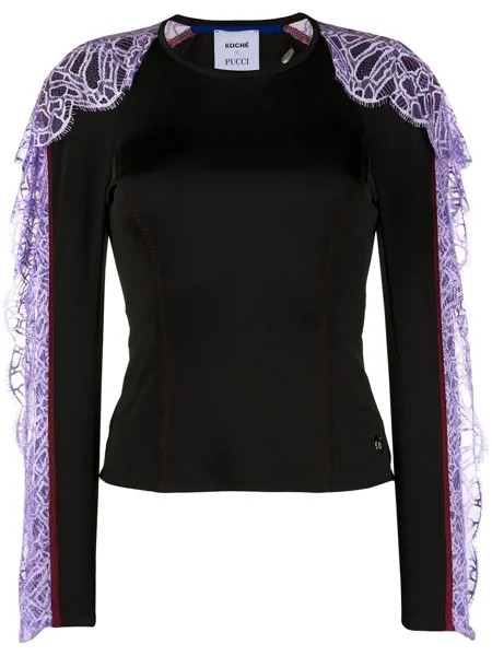Emilio Pucci кружевной джемпер из коллаборации с KOCHÉ