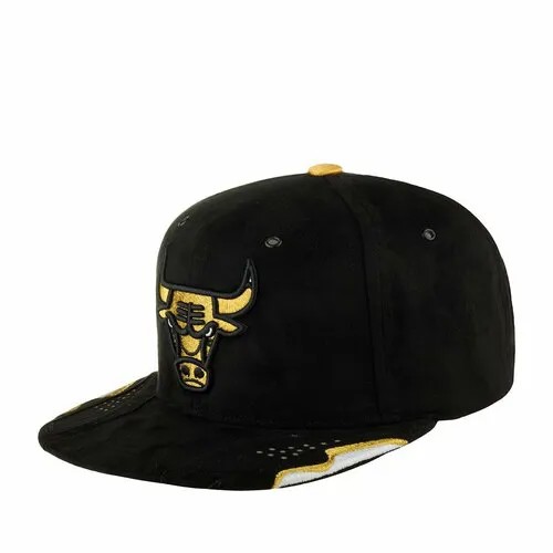 Бейсболка Mitchell & Ness, размер 0, черный/золотой
