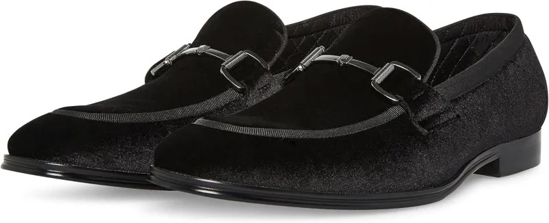 Лоферы Aahron Steve Madden, цвет Black/Silver