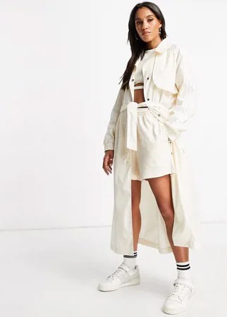 Бежевый тренч adidas Originals adicolor-Светло-бежевый цвет