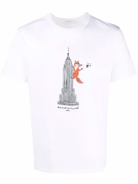Maison Kitsuné NYC graphic-print T-shirt