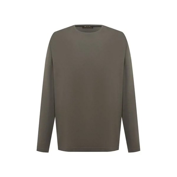 Лонгслив из шелка и хлопка Loro Piana