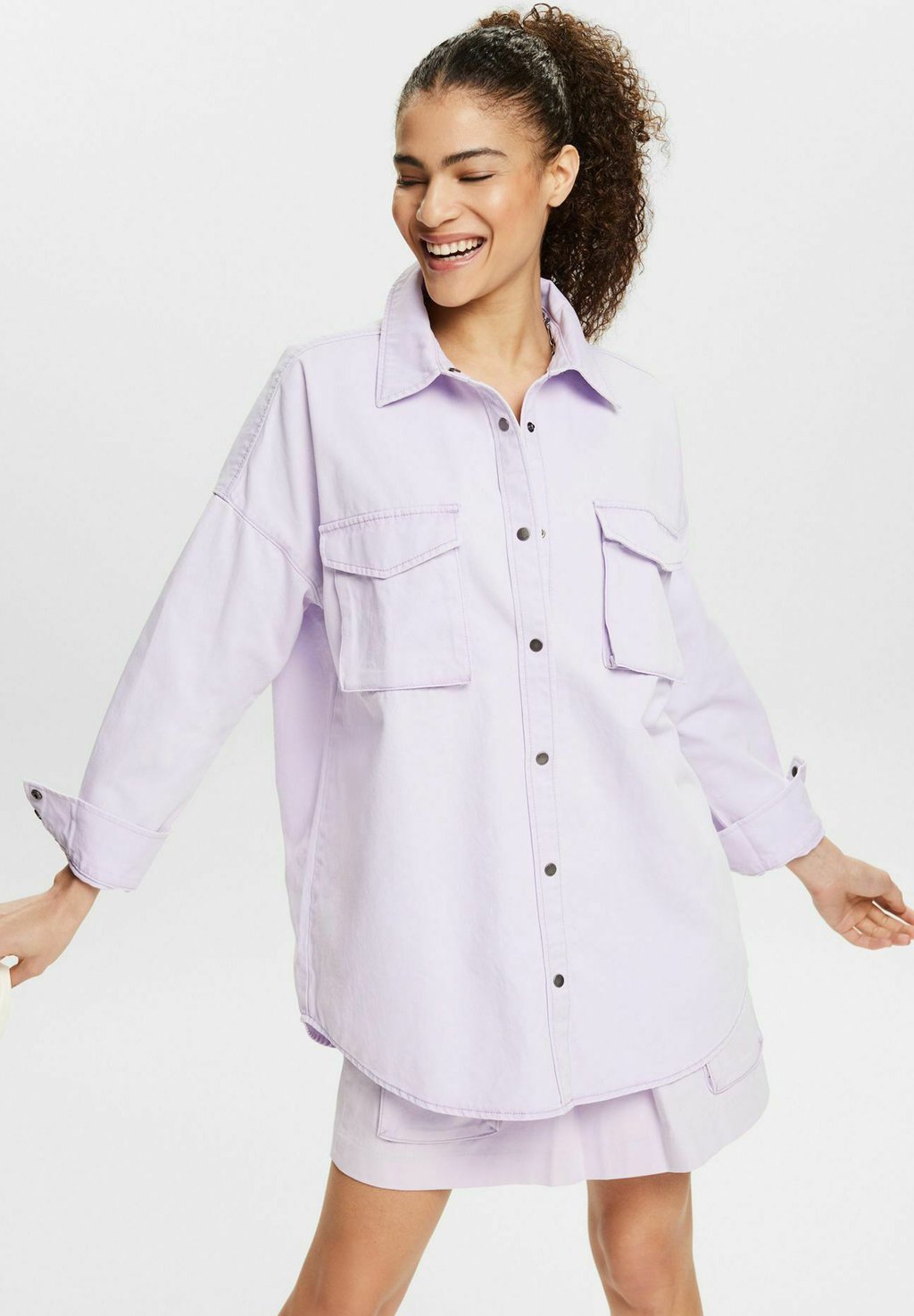 Блузка-рубашка Esprit, цвет lavender new