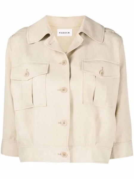 P.A.R.O.S.H. buttoned-up cropped jacket