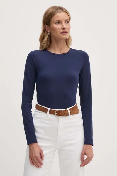 Лонгслив United Colors of Benetton, темно-синий