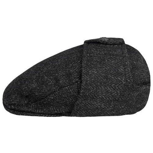 Кепка Hanna Hats, шерсть, подкладка, размер 57, черный